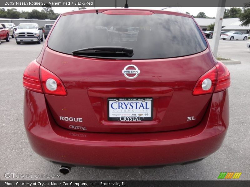 Venom Red / Black/Red 2009 Nissan Rogue SL