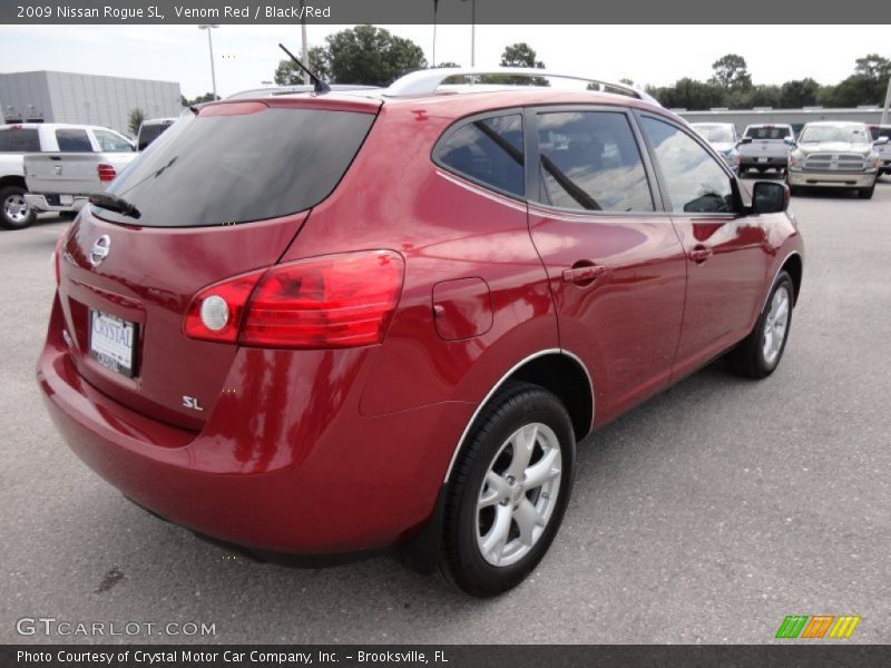 Venom Red / Black/Red 2009 Nissan Rogue SL