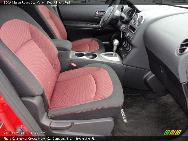 Venom Red / Black/Red 2009 Nissan Rogue SL