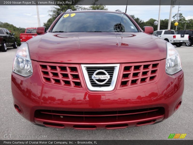Venom Red / Black/Red 2009 Nissan Rogue SL