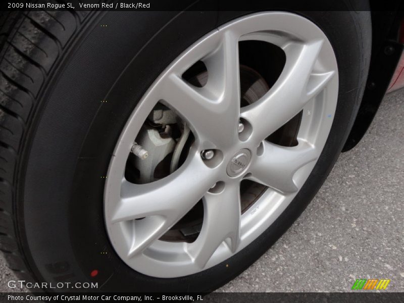 Venom Red / Black/Red 2009 Nissan Rogue SL