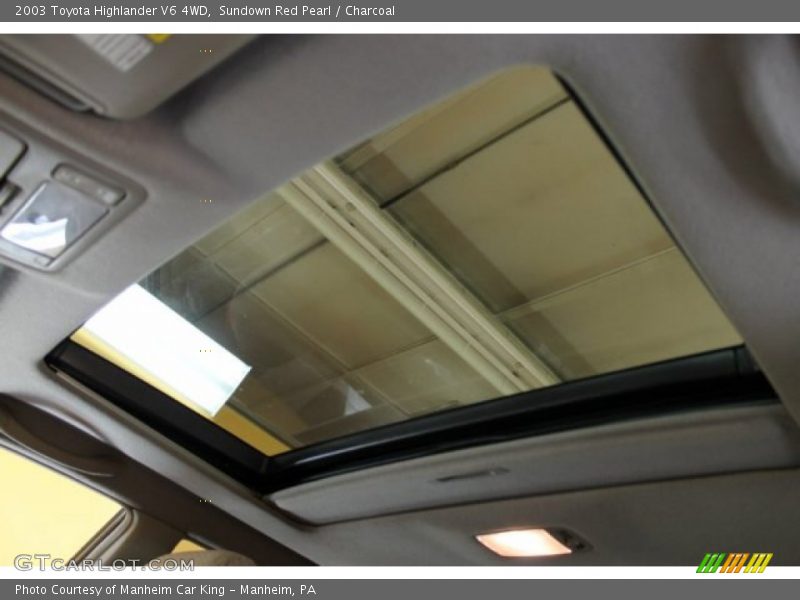Sundown Red Pearl / Charcoal 2003 Toyota Highlander V6 4WD