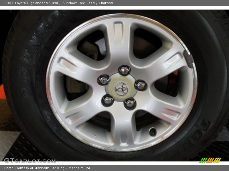 Sundown Red Pearl / Charcoal 2003 Toyota Highlander V6 4WD