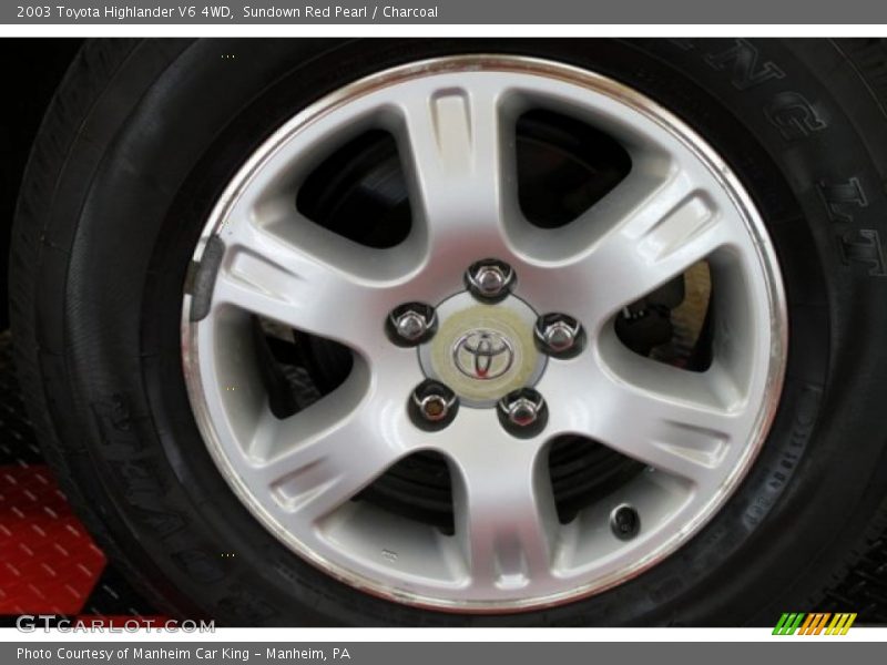 Sundown Red Pearl / Charcoal 2003 Toyota Highlander V6 4WD