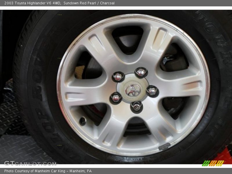 Sundown Red Pearl / Charcoal 2003 Toyota Highlander V6 4WD