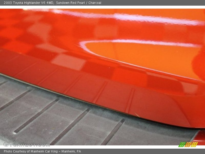 Sundown Red Pearl / Charcoal 2003 Toyota Highlander V6 4WD