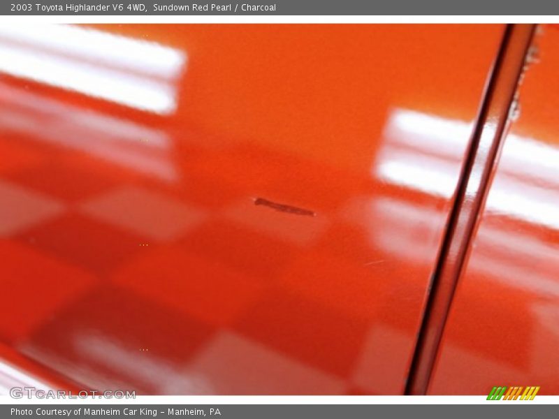 Sundown Red Pearl / Charcoal 2003 Toyota Highlander V6 4WD