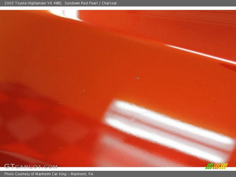 Sundown Red Pearl / Charcoal 2003 Toyota Highlander V6 4WD