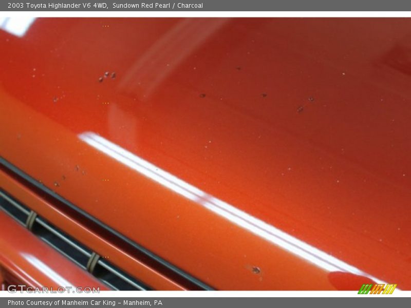 Sundown Red Pearl / Charcoal 2003 Toyota Highlander V6 4WD