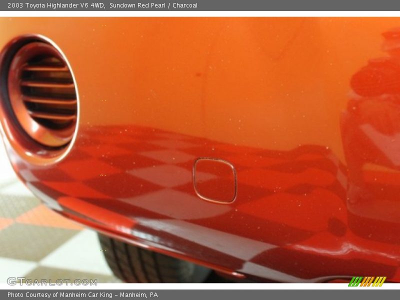 Sundown Red Pearl / Charcoal 2003 Toyota Highlander V6 4WD
