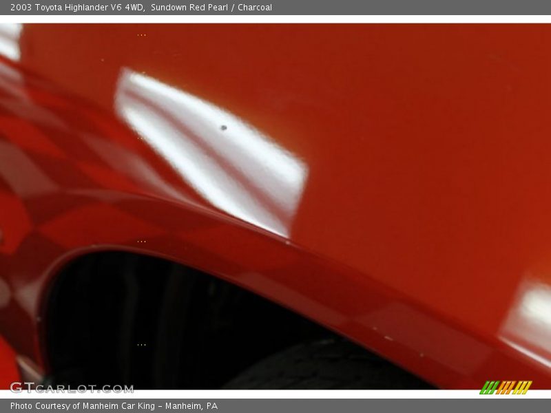 Sundown Red Pearl / Charcoal 2003 Toyota Highlander V6 4WD
