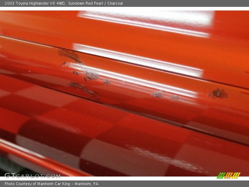 Sundown Red Pearl / Charcoal 2003 Toyota Highlander V6 4WD