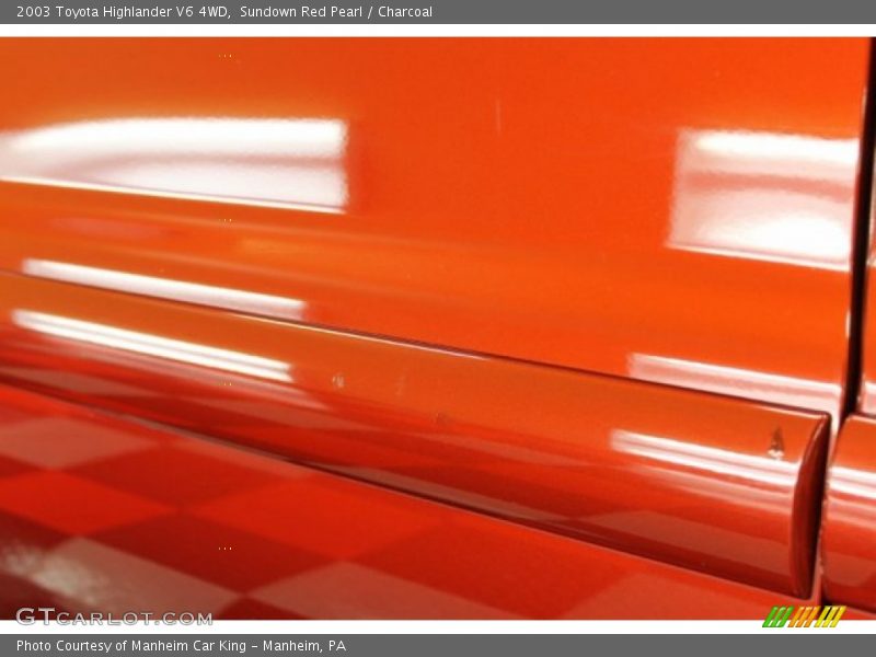 Sundown Red Pearl / Charcoal 2003 Toyota Highlander V6 4WD