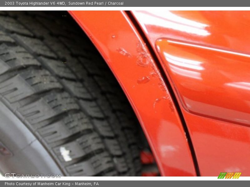 Sundown Red Pearl / Charcoal 2003 Toyota Highlander V6 4WD