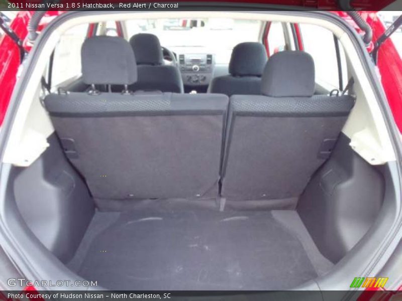 Red Alert / Charcoal 2011 Nissan Versa 1.8 S Hatchback