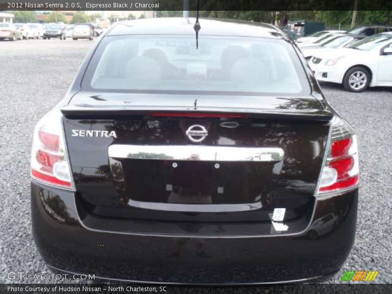 Espresso Black / Charcoal 2012 Nissan Sentra 2.0 S