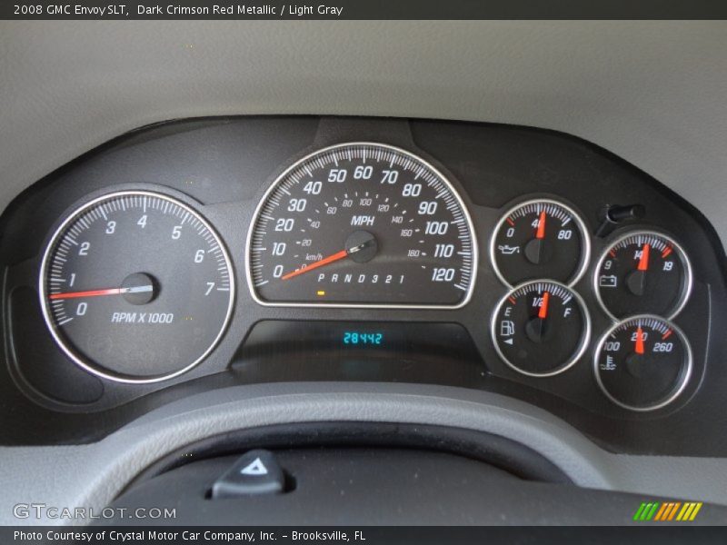 Dark Crimson Red Metallic / Light Gray 2008 GMC Envoy SLT