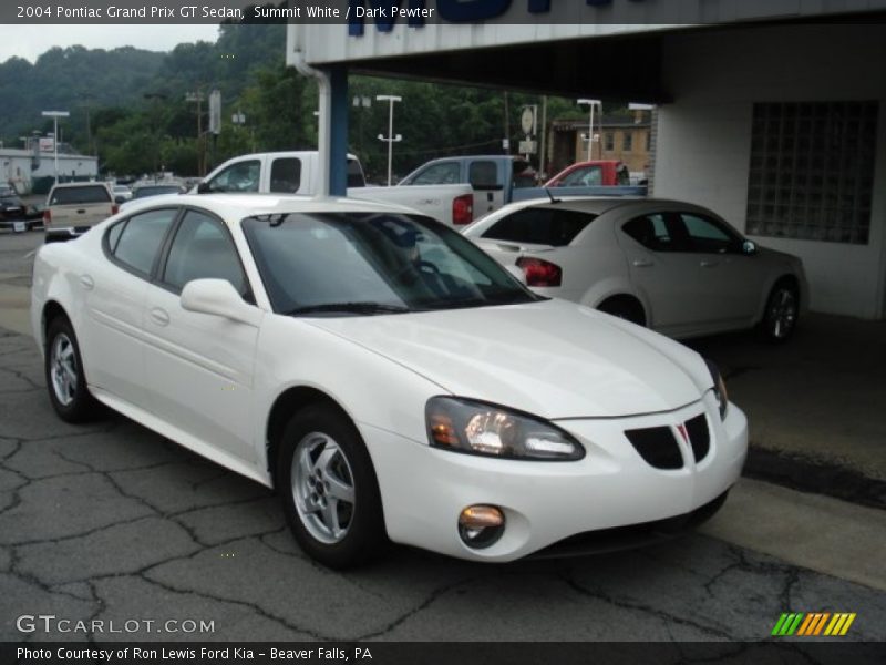 Summit White / Dark Pewter 2004 Pontiac Grand Prix GT Sedan