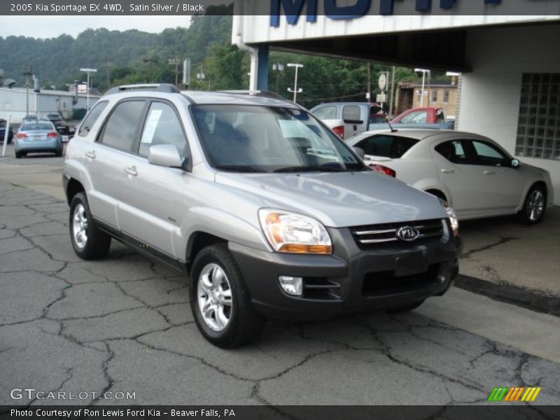 Satin Silver / Black 2005 Kia Sportage EX 4WD