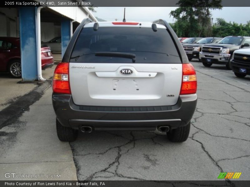 Satin Silver / Black 2005 Kia Sportage EX 4WD