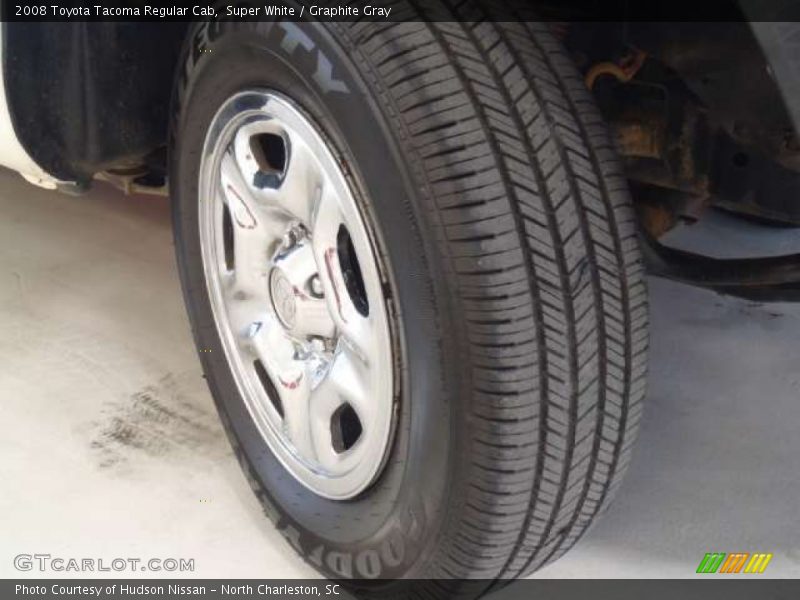 Super White / Graphite Gray 2008 Toyota Tacoma Regular Cab