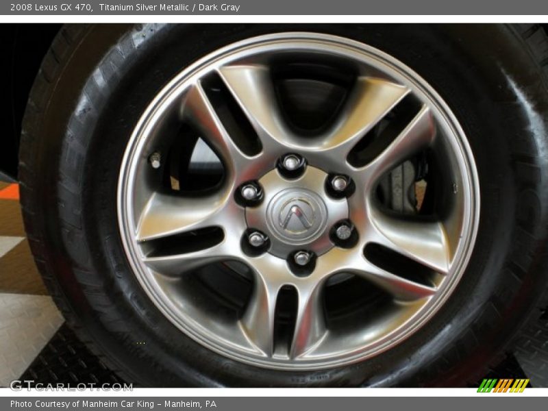 Titanium Silver Metallic / Dark Gray 2008 Lexus GX 470