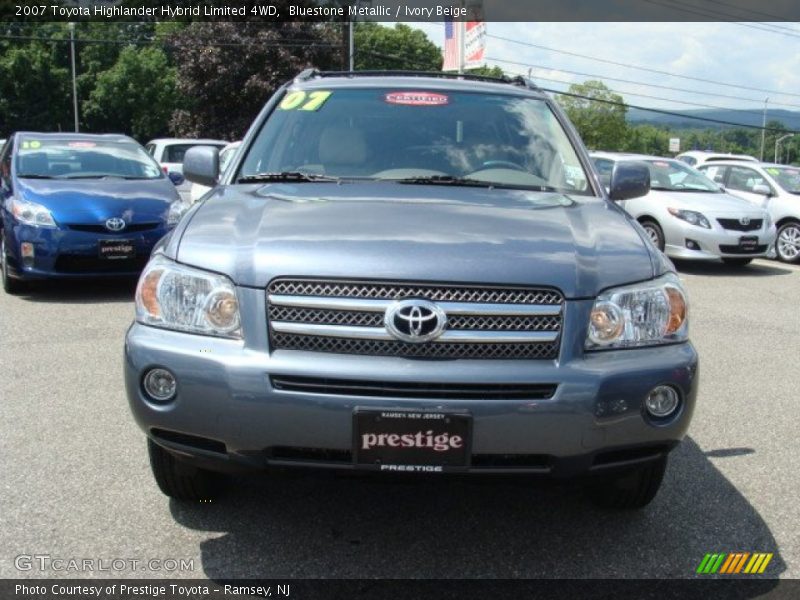 Bluestone Metallic / Ivory Beige 2007 Toyota Highlander Hybrid Limited 4WD