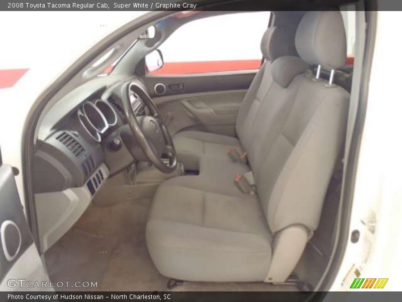 Super White / Graphite Gray 2008 Toyota Tacoma Regular Cab