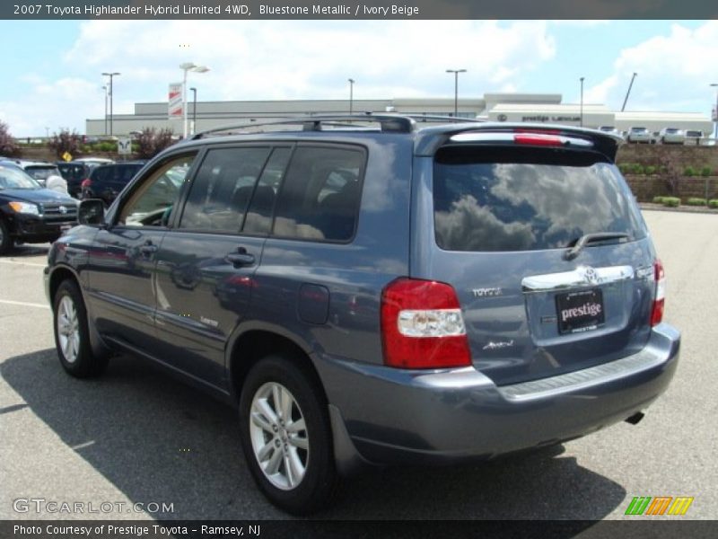 Bluestone Metallic / Ivory Beige 2007 Toyota Highlander Hybrid Limited 4WD