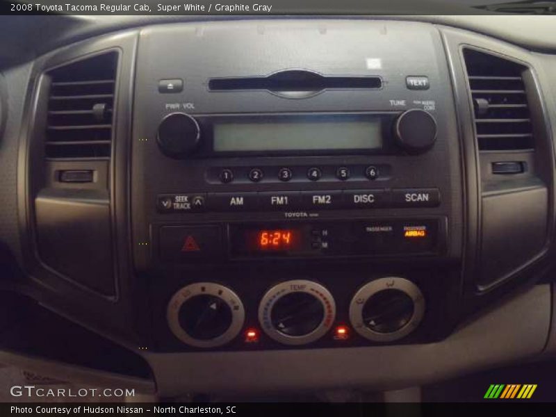 Super White / Graphite Gray 2008 Toyota Tacoma Regular Cab