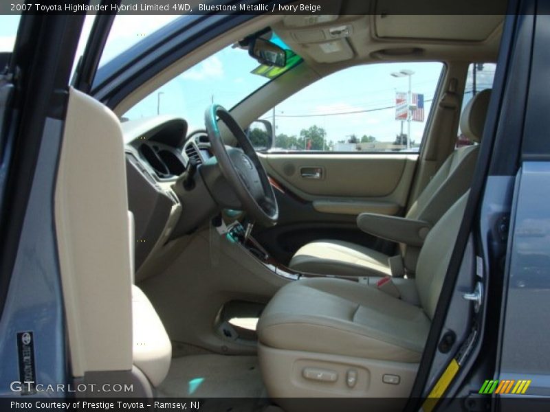 Bluestone Metallic / Ivory Beige 2007 Toyota Highlander Hybrid Limited 4WD