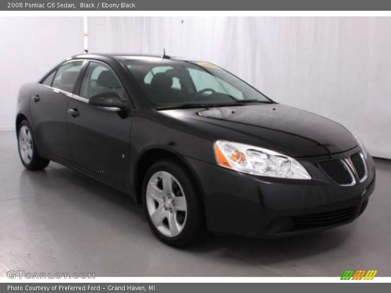 Black / Ebony Black 2008 Pontiac G6 Sedan