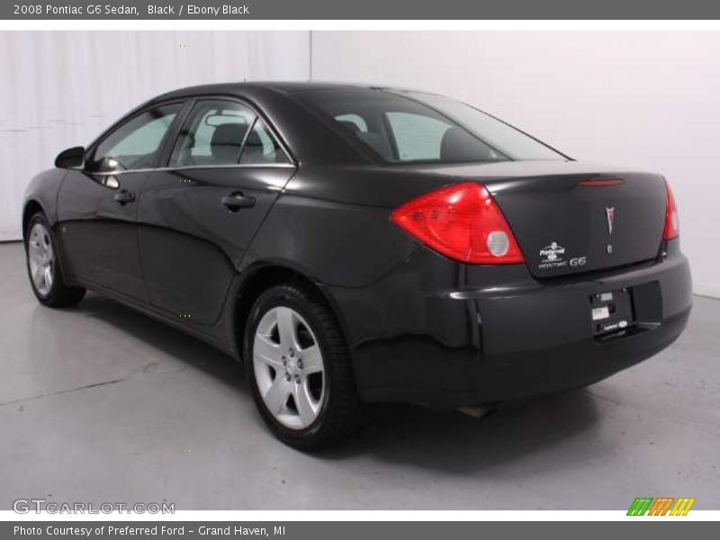 Black / Ebony Black 2008 Pontiac G6 Sedan