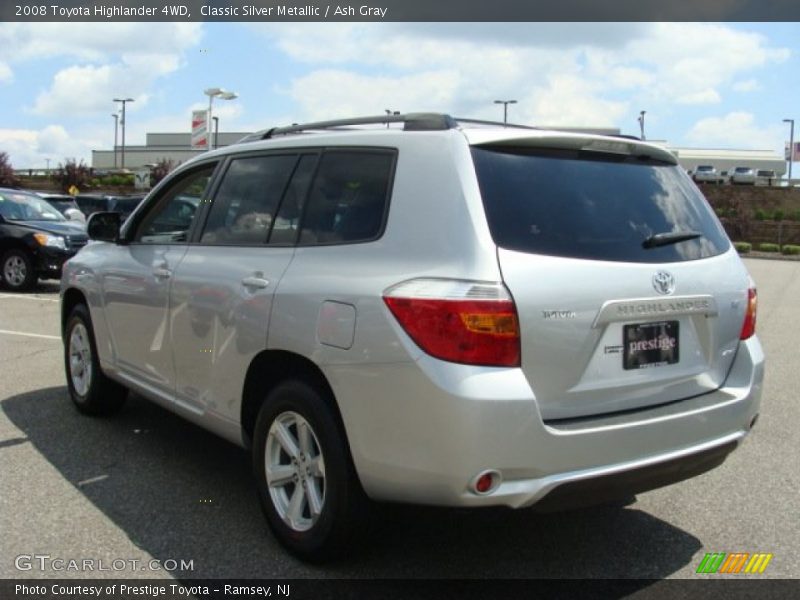 Classic Silver Metallic / Ash Gray 2008 Toyota Highlander 4WD