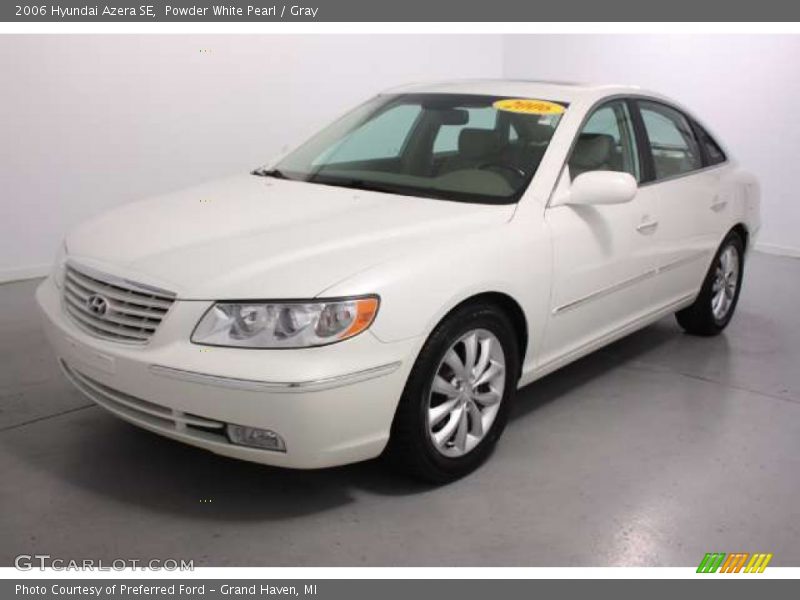 Powder White Pearl / Gray 2006 Hyundai Azera SE