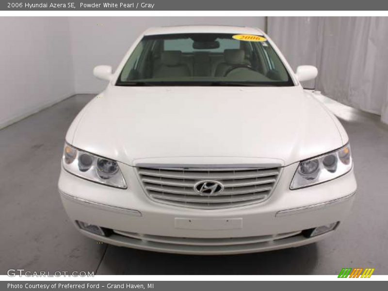 Powder White Pearl / Gray 2006 Hyundai Azera SE