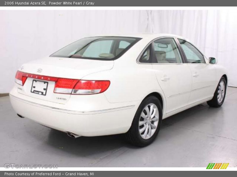 Powder White Pearl / Gray 2006 Hyundai Azera SE