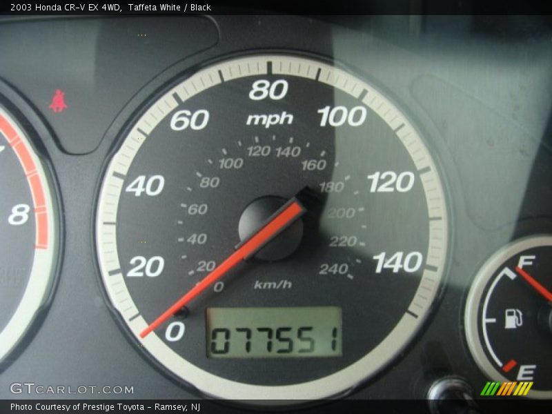 Taffeta White / Black 2003 Honda CR-V EX 4WD