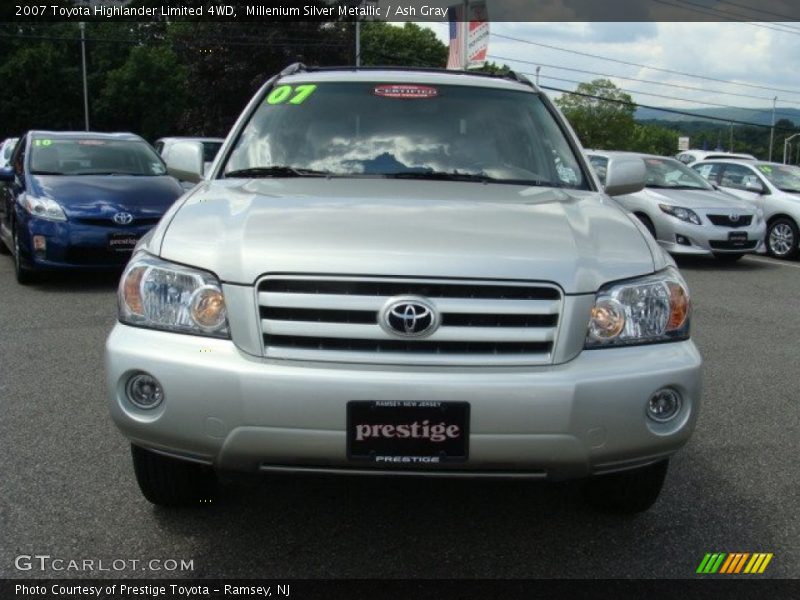 Millenium Silver Metallic / Ash Gray 2007 Toyota Highlander Limited 4WD