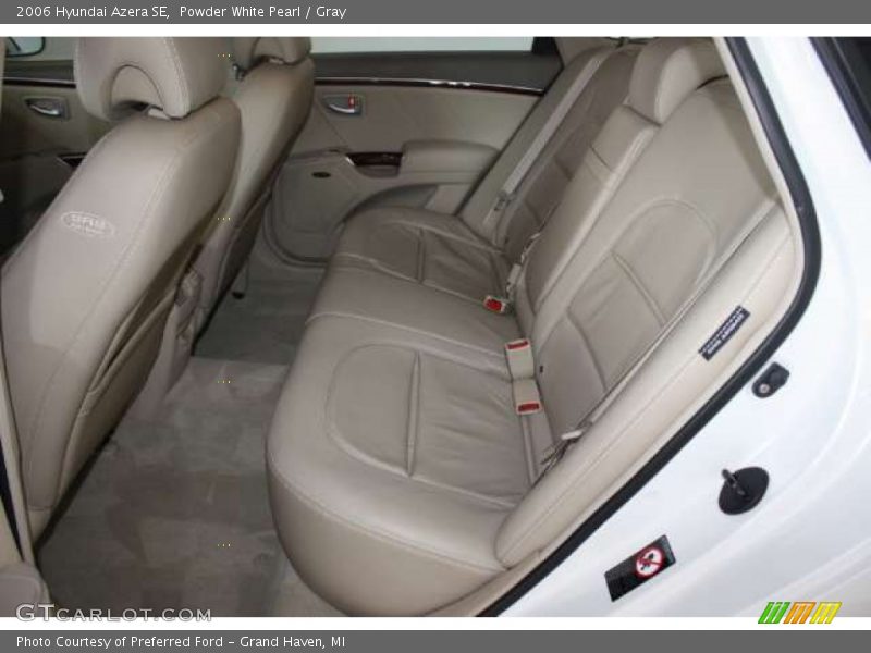 Powder White Pearl / Gray 2006 Hyundai Azera SE