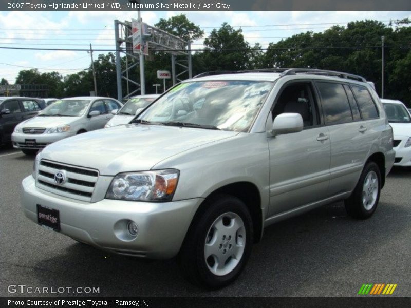 Millenium Silver Metallic / Ash Gray 2007 Toyota Highlander Limited 4WD