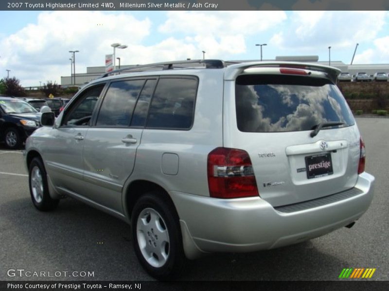 Millenium Silver Metallic / Ash Gray 2007 Toyota Highlander Limited 4WD
