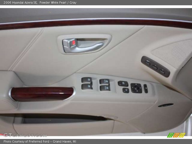 Powder White Pearl / Gray 2006 Hyundai Azera SE