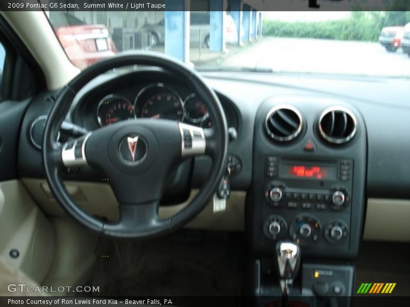 Summit White / Light Taupe 2009 Pontiac G6 Sedan