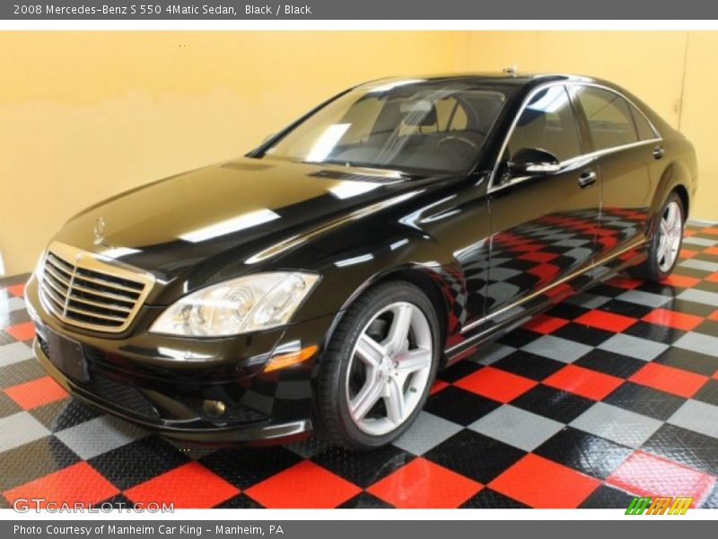 Black / Black 2008 Mercedes-Benz S 550 4Matic Sedan