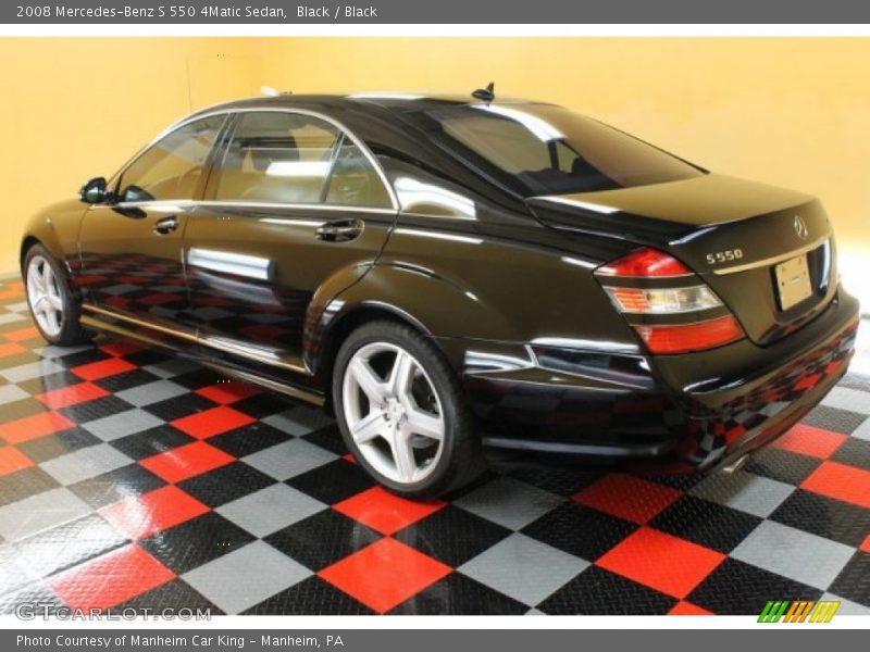 Black / Black 2008 Mercedes-Benz S 550 4Matic Sedan