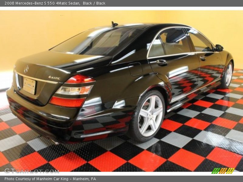 Black / Black 2008 Mercedes-Benz S 550 4Matic Sedan