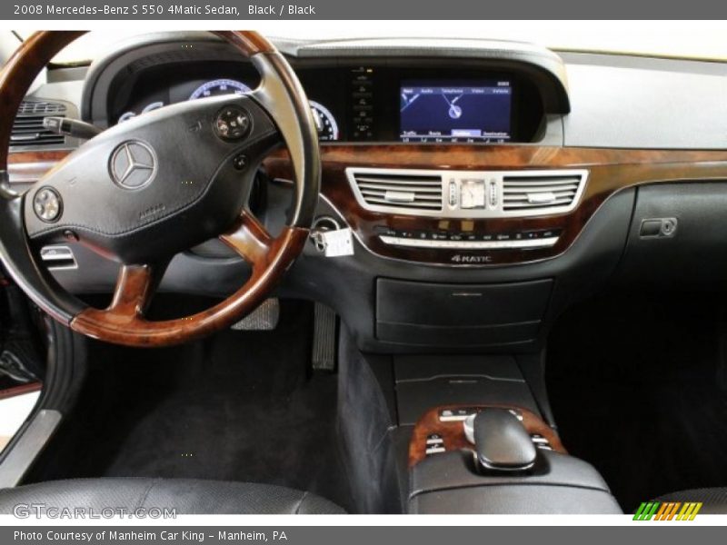 Black / Black 2008 Mercedes-Benz S 550 4Matic Sedan