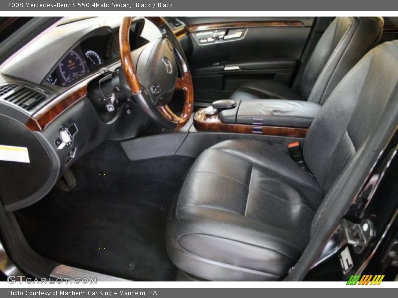 Black / Black 2008 Mercedes-Benz S 550 4Matic Sedan
