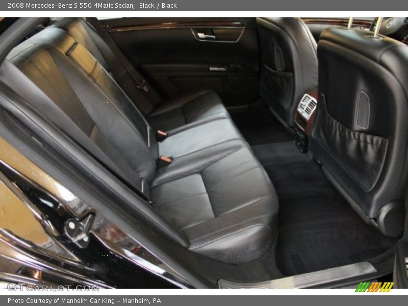 Black / Black 2008 Mercedes-Benz S 550 4Matic Sedan